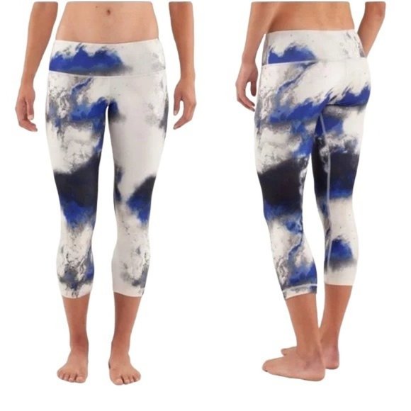 Lululemon Wunder Under Crop Milky Way Multi Legging Abstract Size 4 - Picture 1 of 7